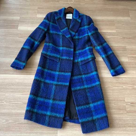 SAM New York brushed wool multicolored women’s size small pea coat made Bulgaria - Picture 12 of 17